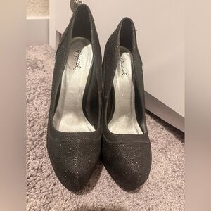 Opia Sparkling Black Heels